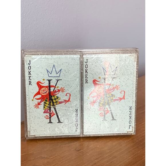 Kent Plastic-Coated Nu-Vue Vtg Playing Cards 2 Decks SEALED USA Velvet Corsages - Picture 2 of 7